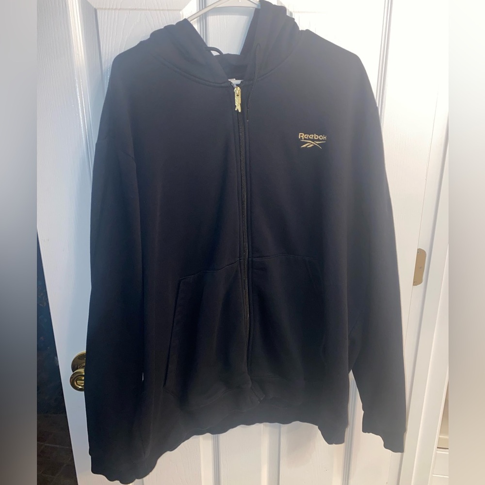 Reebok Black Zip-Up Hoodie